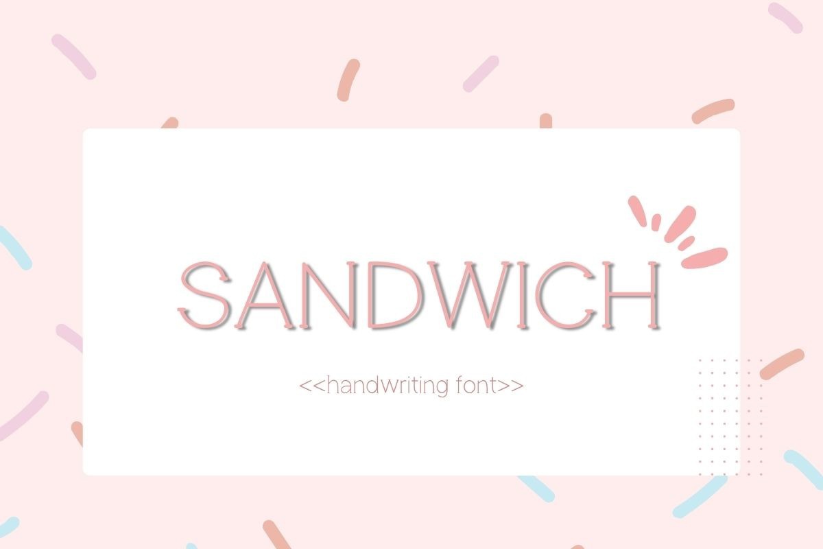 Ejemplo de fuente Sandwich Regular