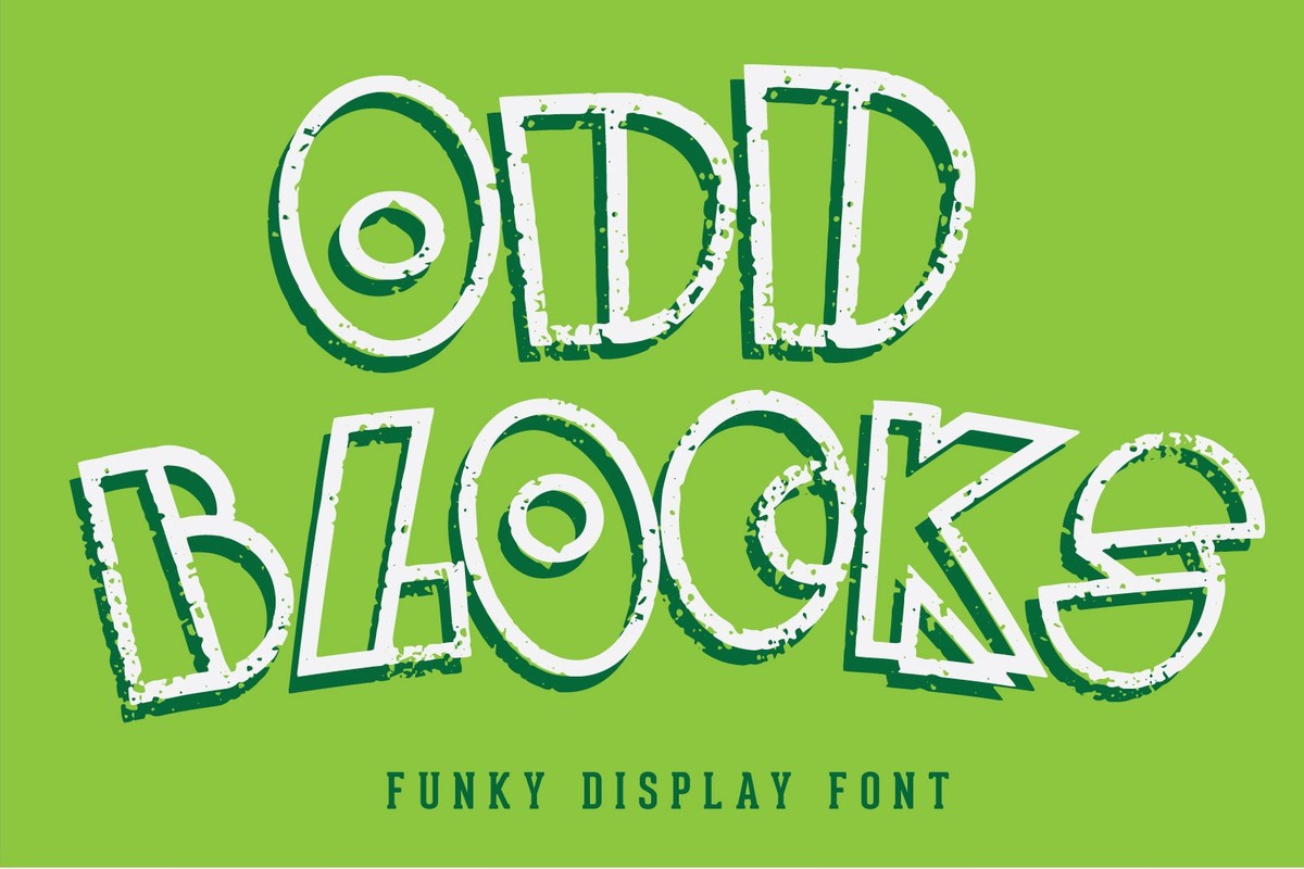 Ejemplo de fuente Odd Blocks Regular