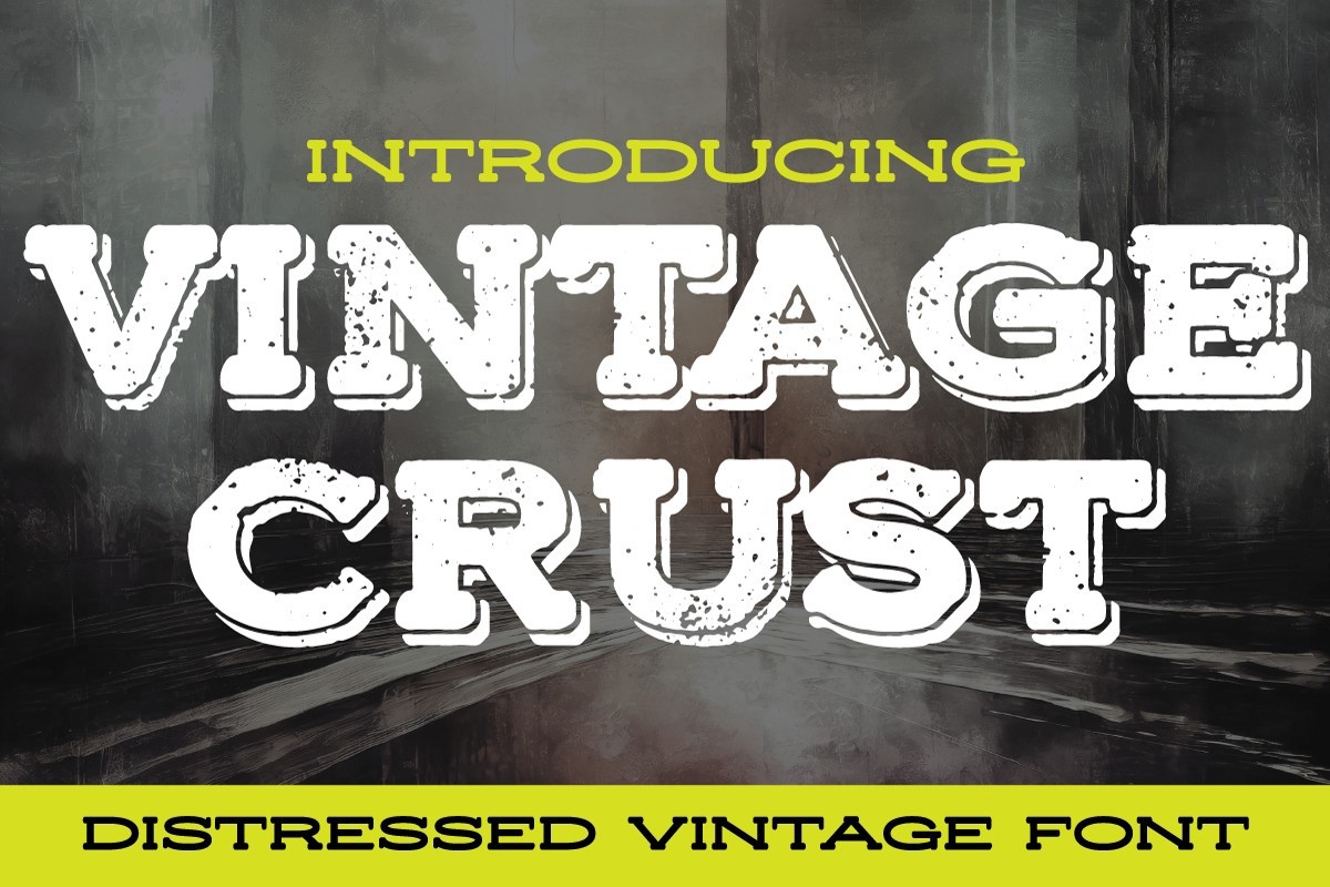 Ejemplo de fuente Vintage Crust