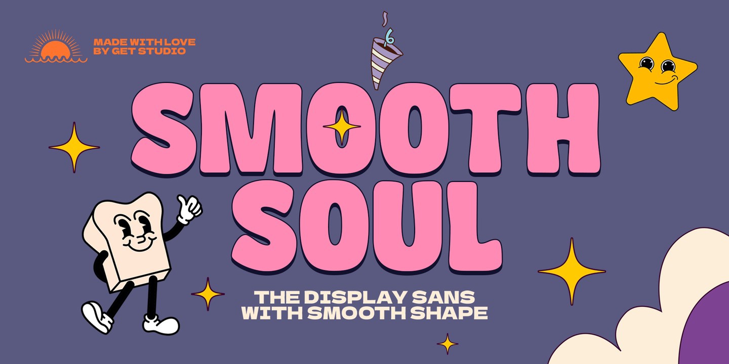 Ejemplo de fuente Smooth Soul Regular