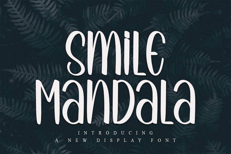 Ejemplo de fuente Smile Mandala