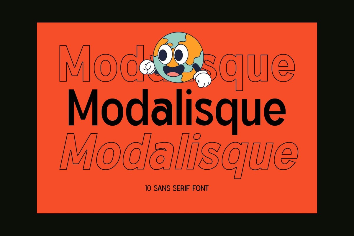 Ejemplo de fuente Modalisque Bold Italic