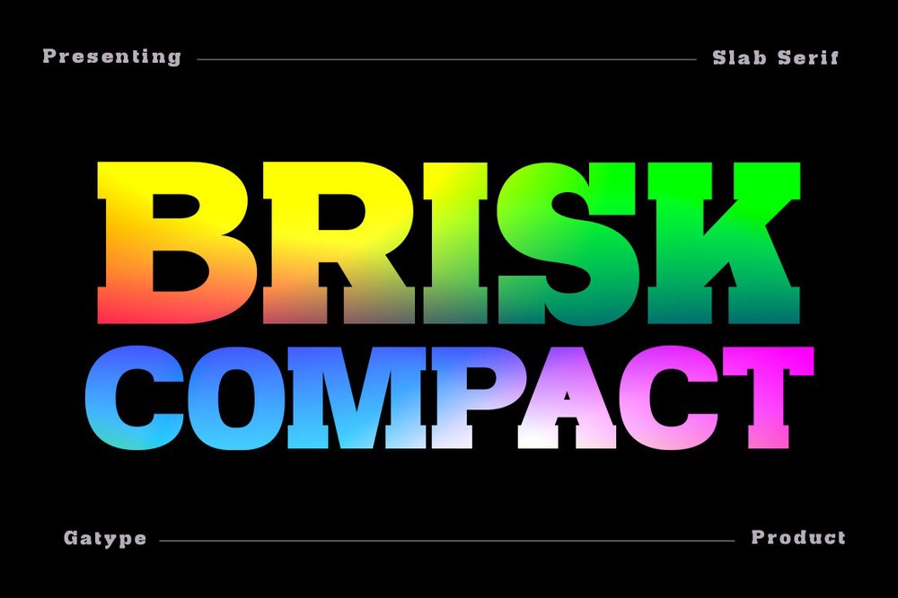 Ejemplo de fuente Brisk Compact