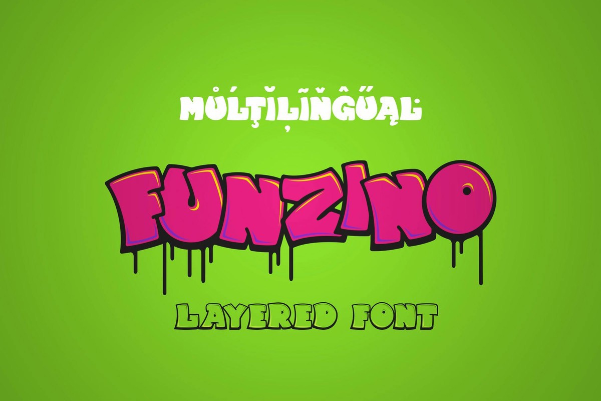 Ejemplo de fuente Funzino Shadow OUT