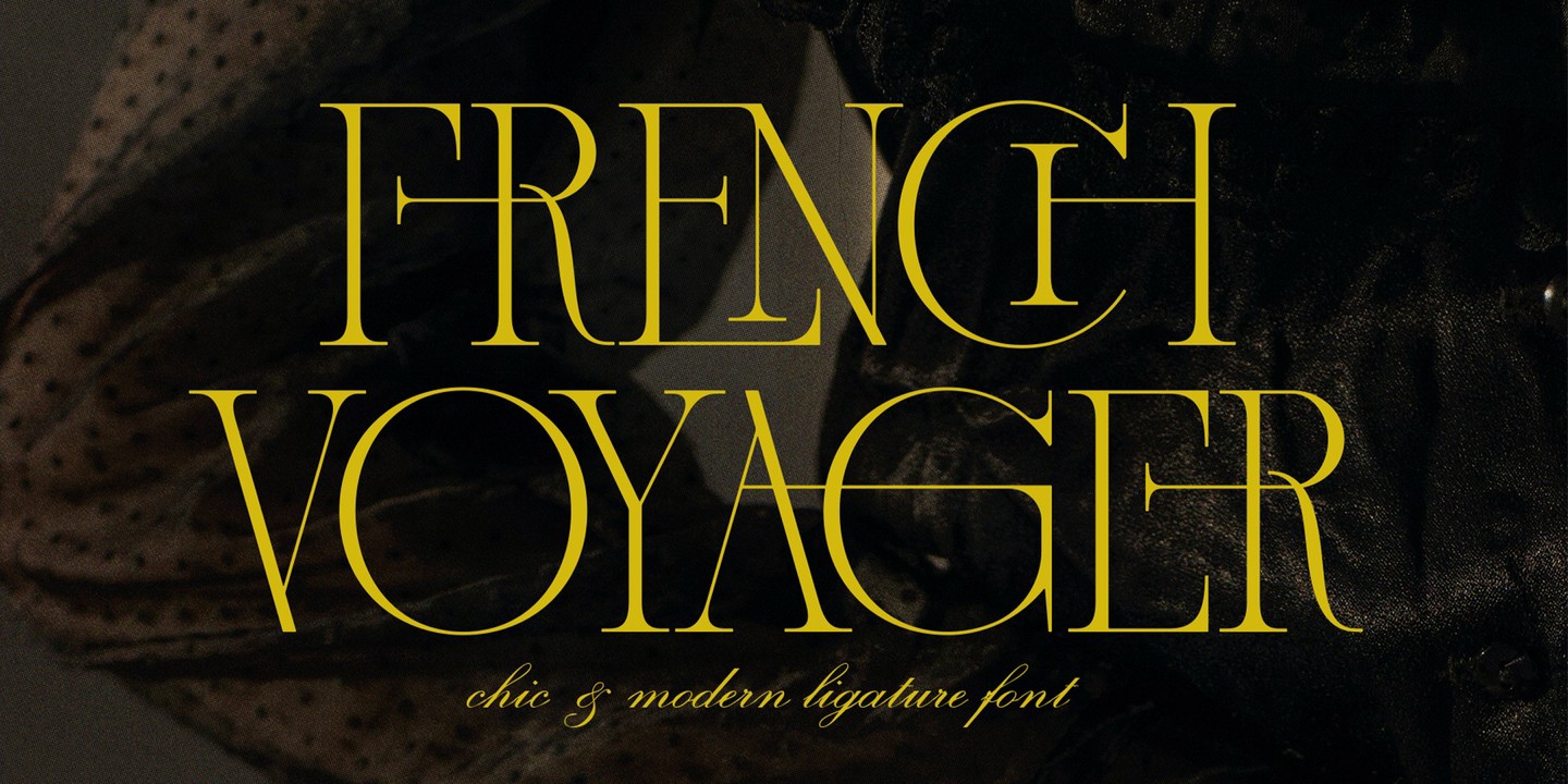 Ejemplo de fuente French Voyager