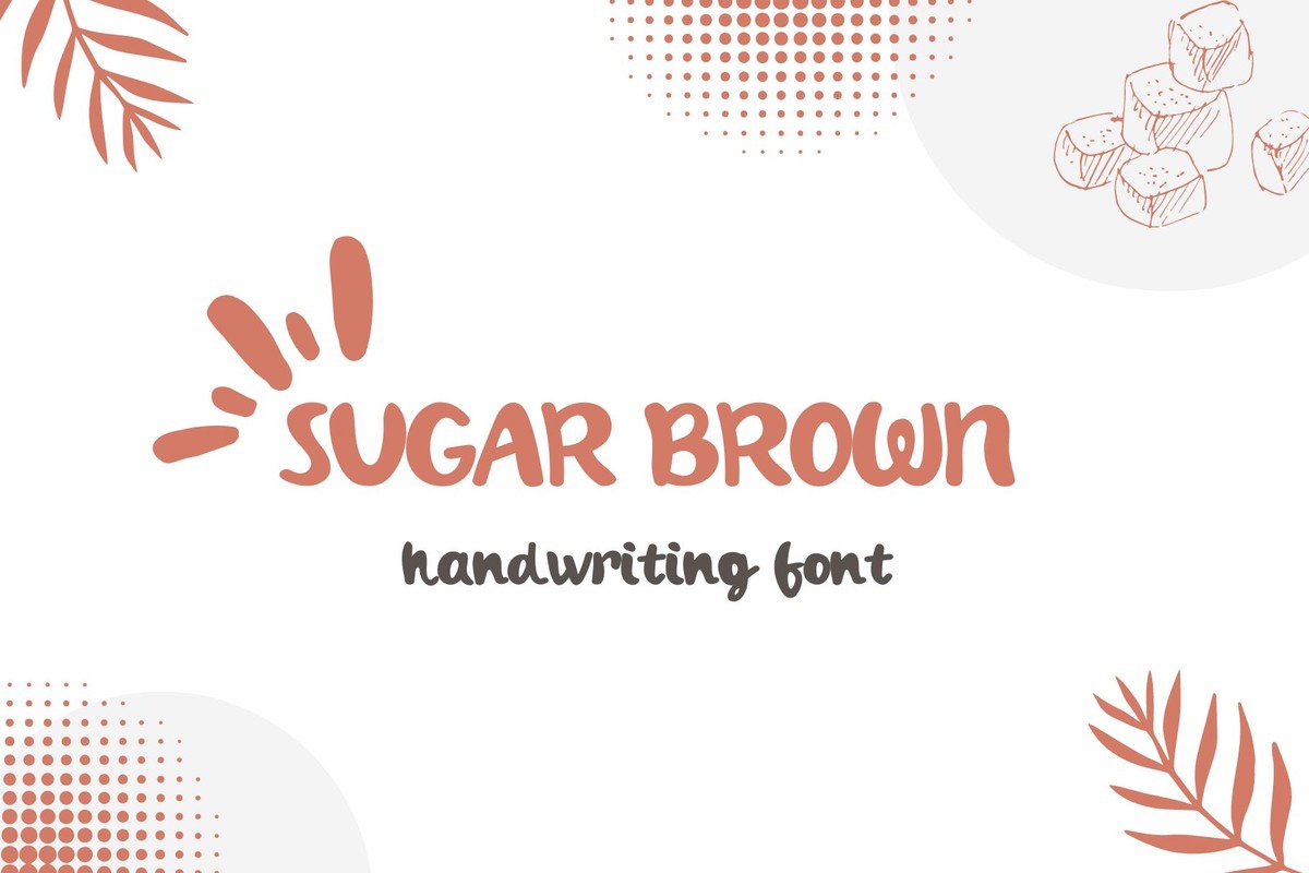 Ejemplo de fuente Sugar Brown