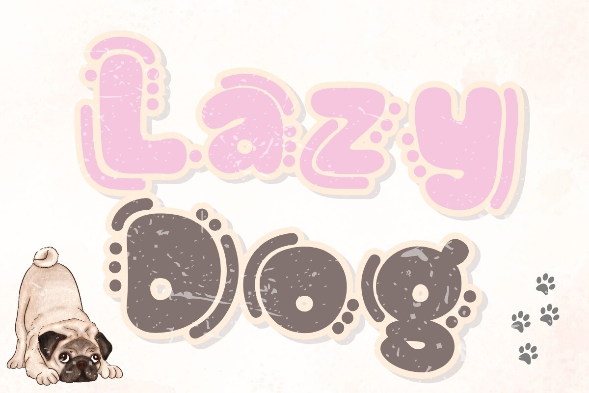 Ejemplo de fuente Lazy Dog