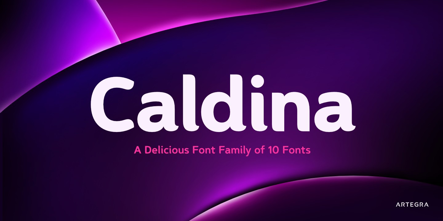 Ejemplo de fuente Caldina Semi Bold Italic