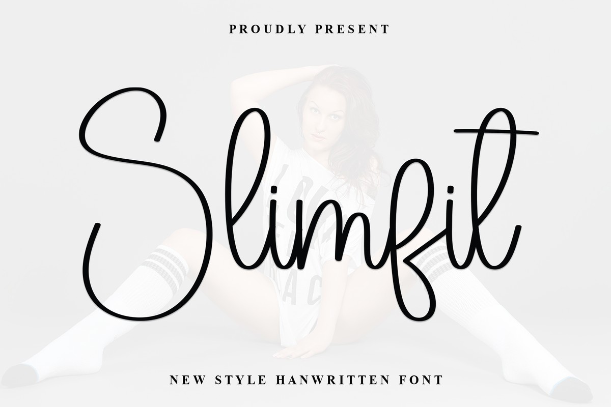 Ejemplo de fuente Slimfit