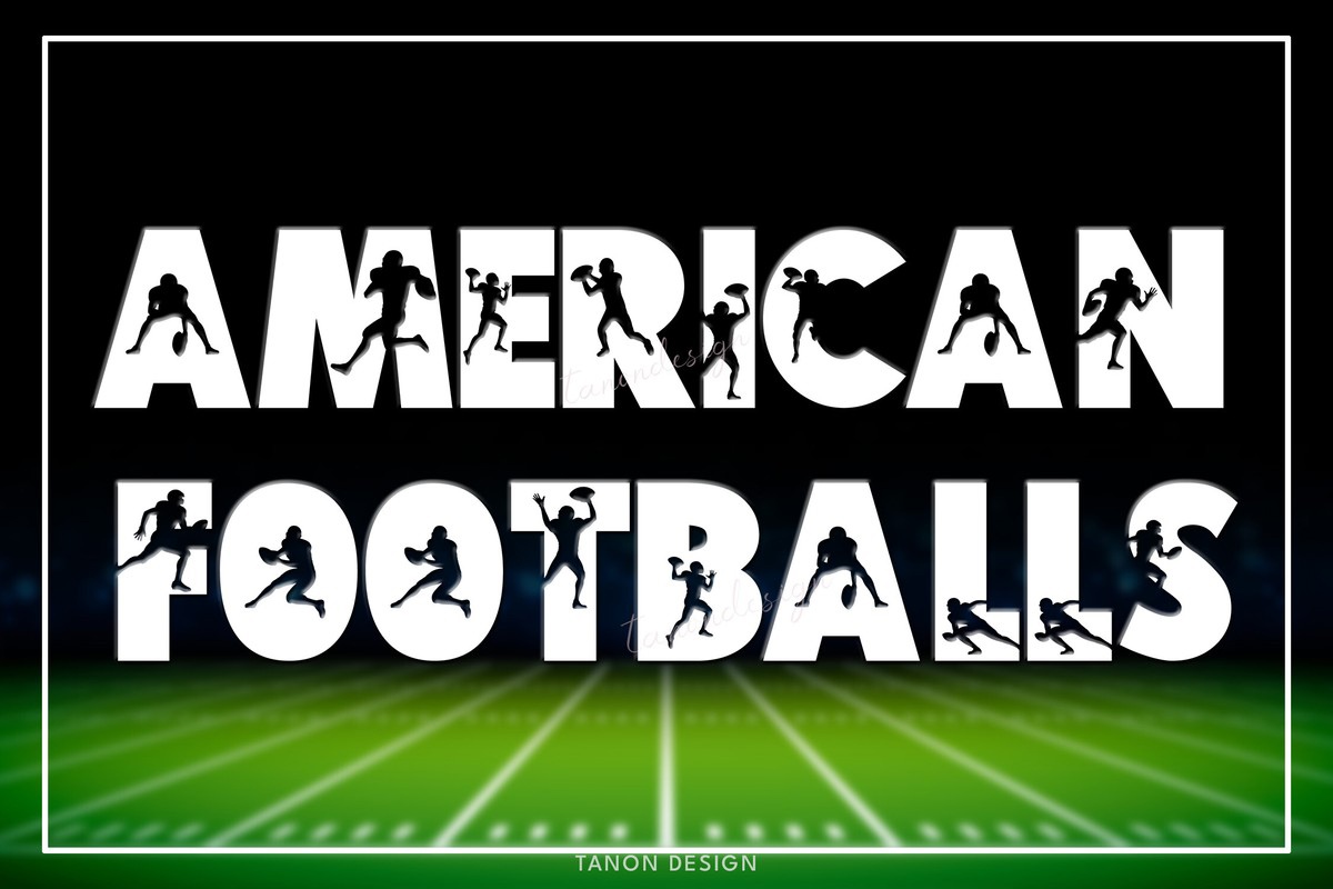 Ejemplo de fuente American Footballs Regular