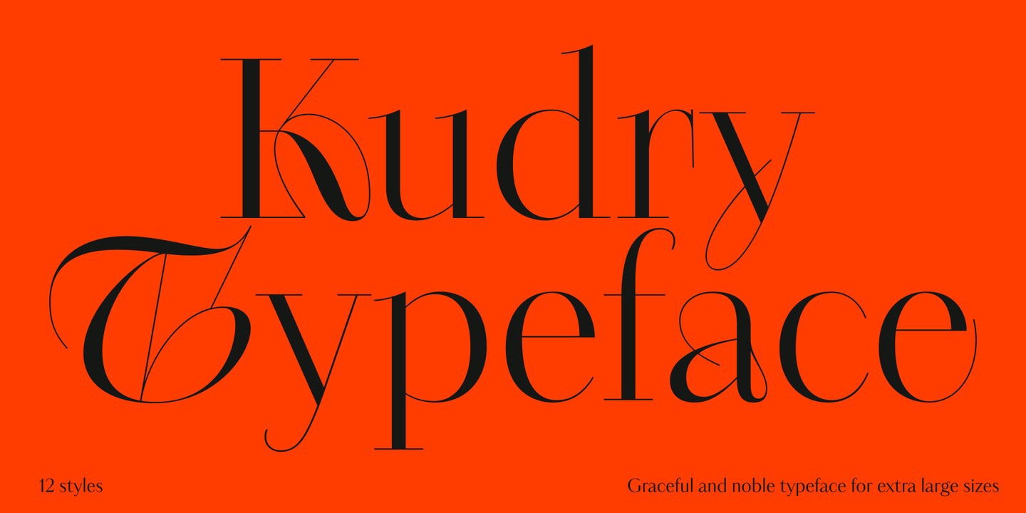 Ejemplo de fuente Kudry Sans Display