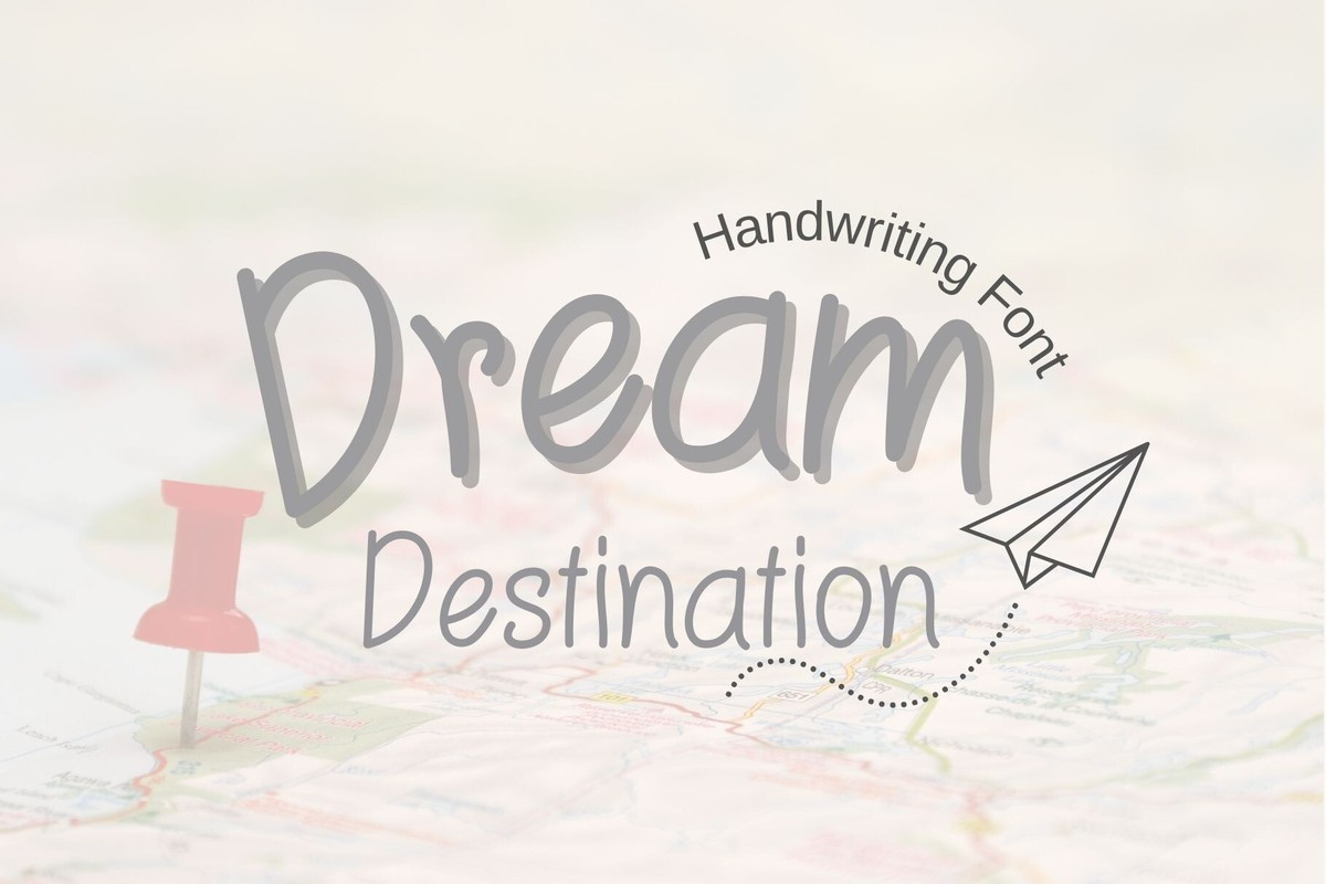 Ejemplo de fuente Dream Destination Regular