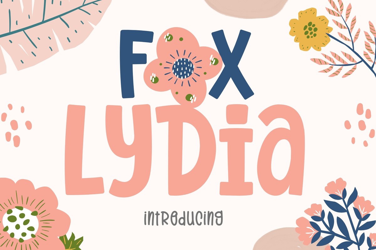 Ejemplo de fuente Fox Lydia Regular