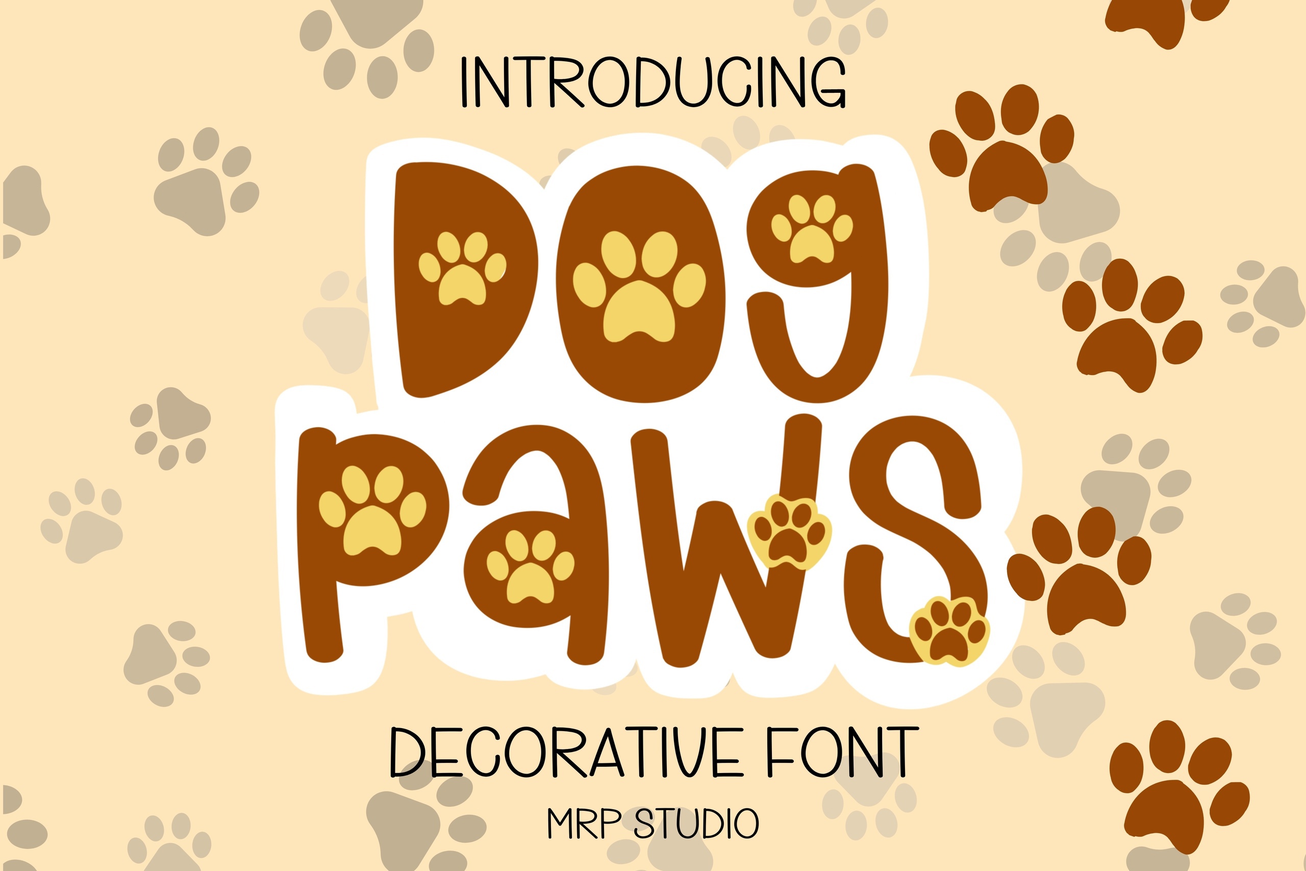 Ejemplo de fuente Dog Paws Regular