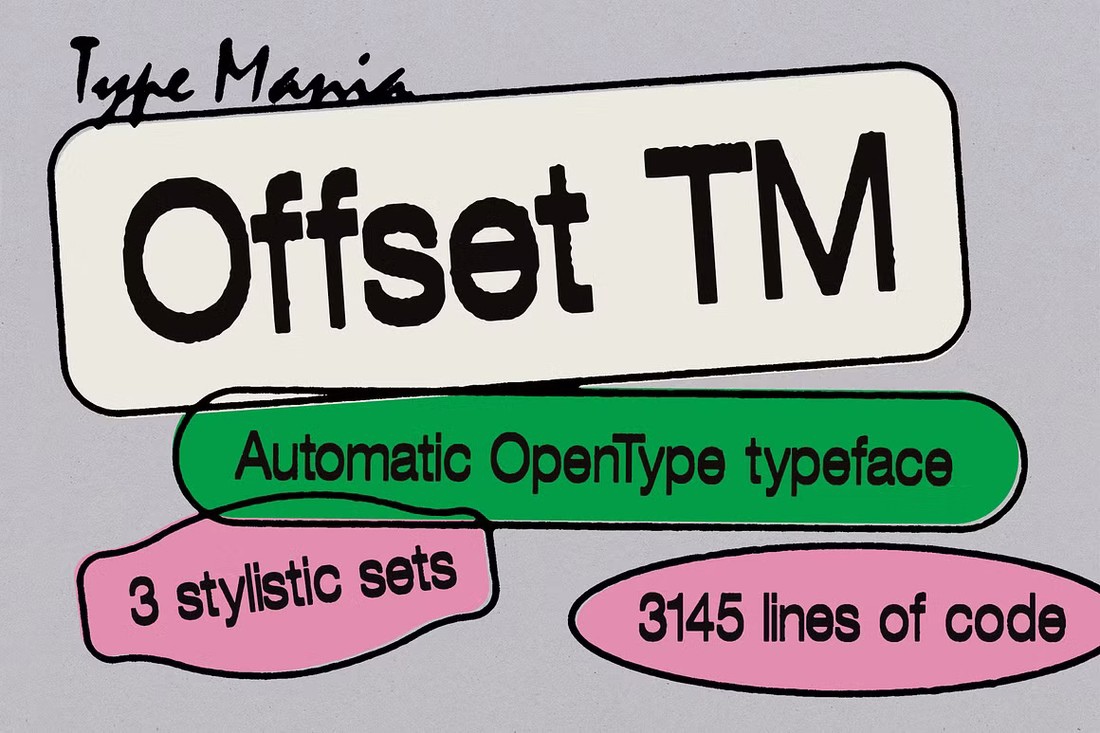 Ejemplo de fuente Offset TM