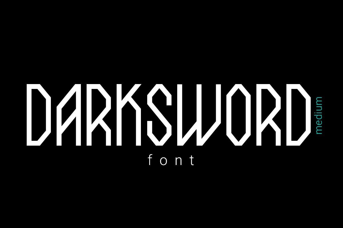 Ejemplo de fuente DarkSword Medium