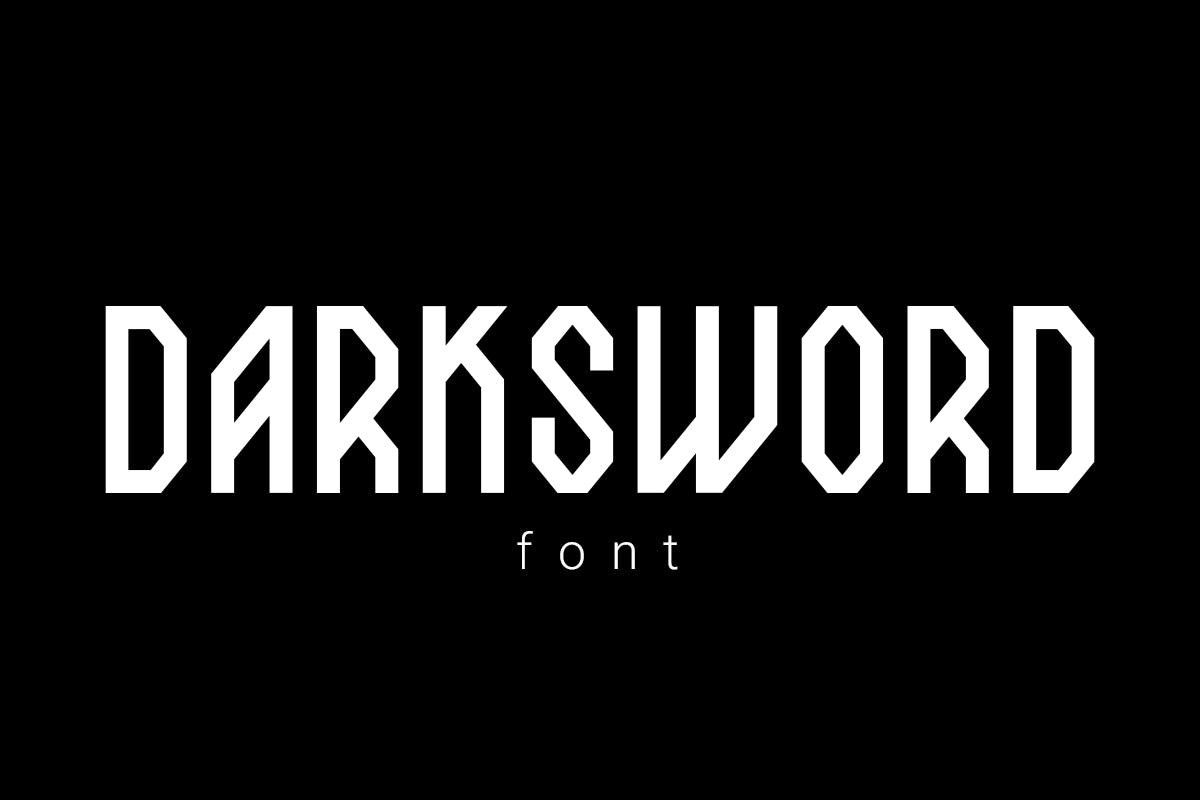 Ejemplo de fuente DarkSword Bold Bold