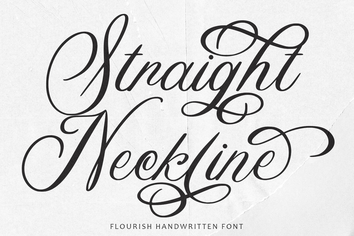 Ejemplo de fuente Straight Neckline Regular