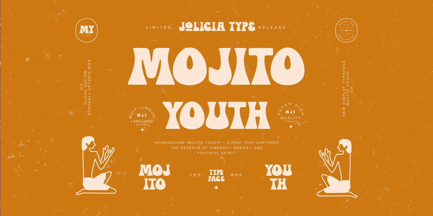 Ejemplo de fuente Mojito Youth