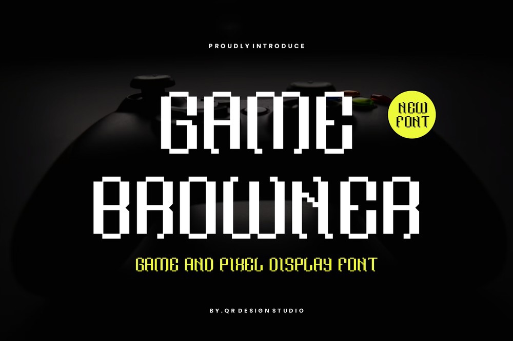 Ejemplo de fuente Game Browner Regular