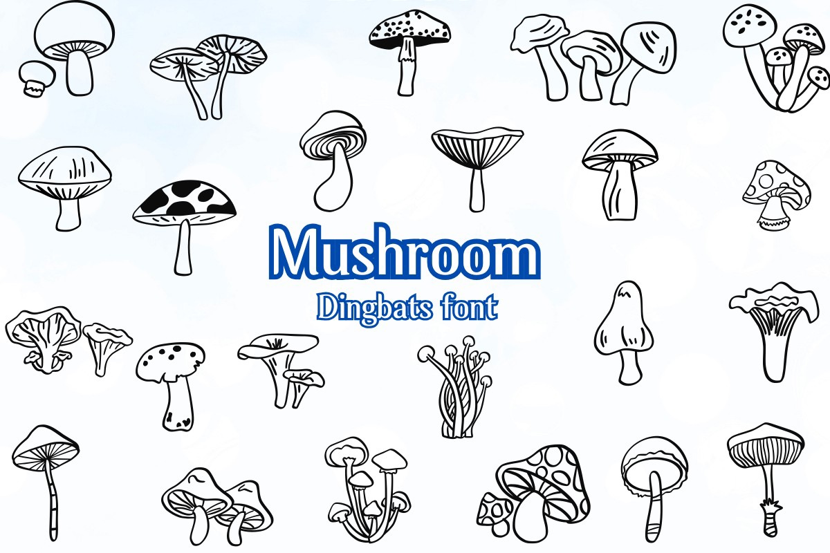 Ejemplo de fuente Mushroom