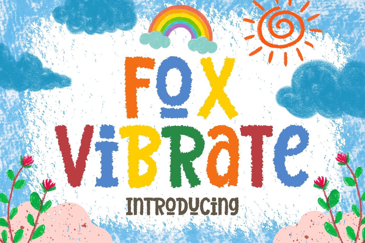 Ejemplo de fuente Fox Vibrate