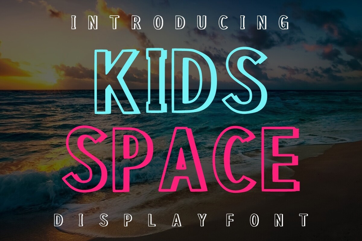 Ejemplo de fuente Kids Space