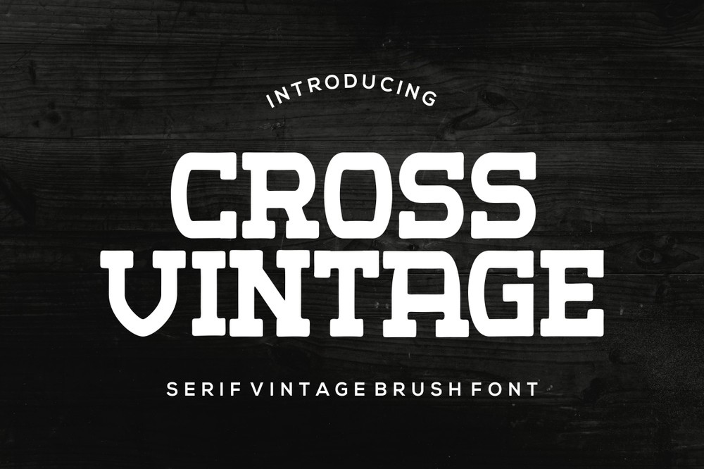 Ejemplo de fuente Cross Vintage Regular