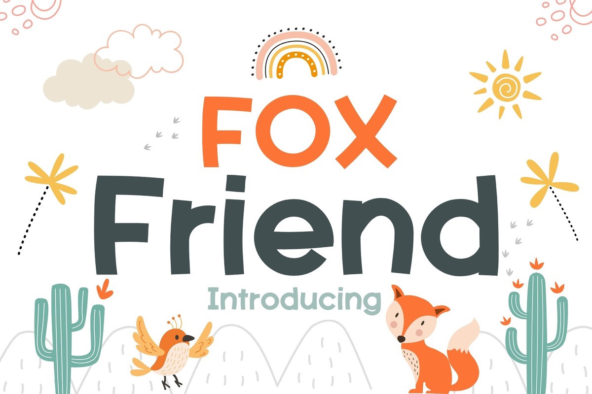 Ejemplo de fuente Fox Friend