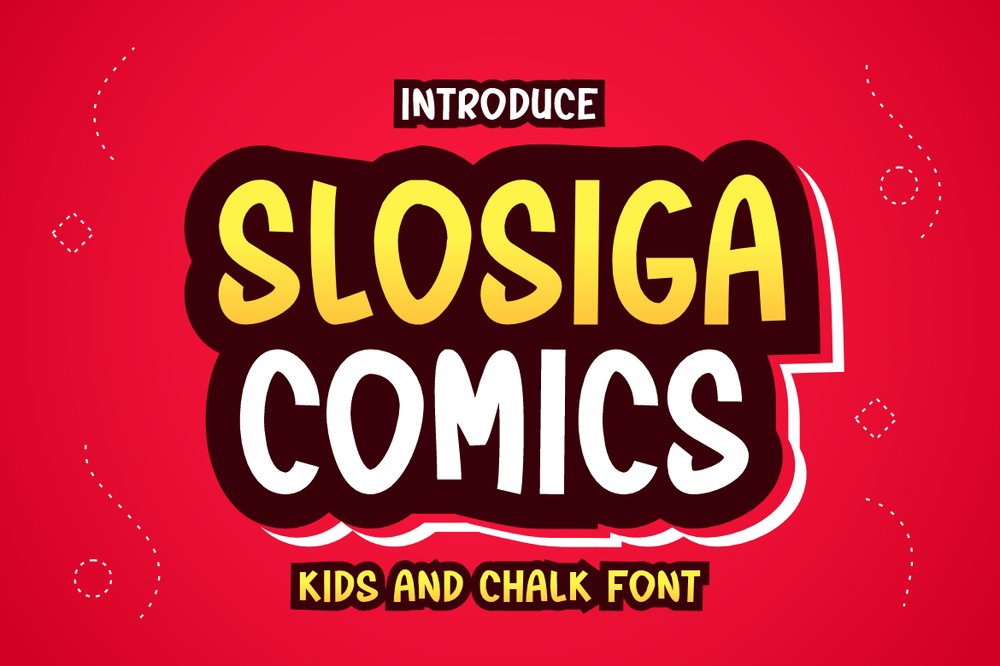 Ejemplo de fuente Slosiga Comics Regular