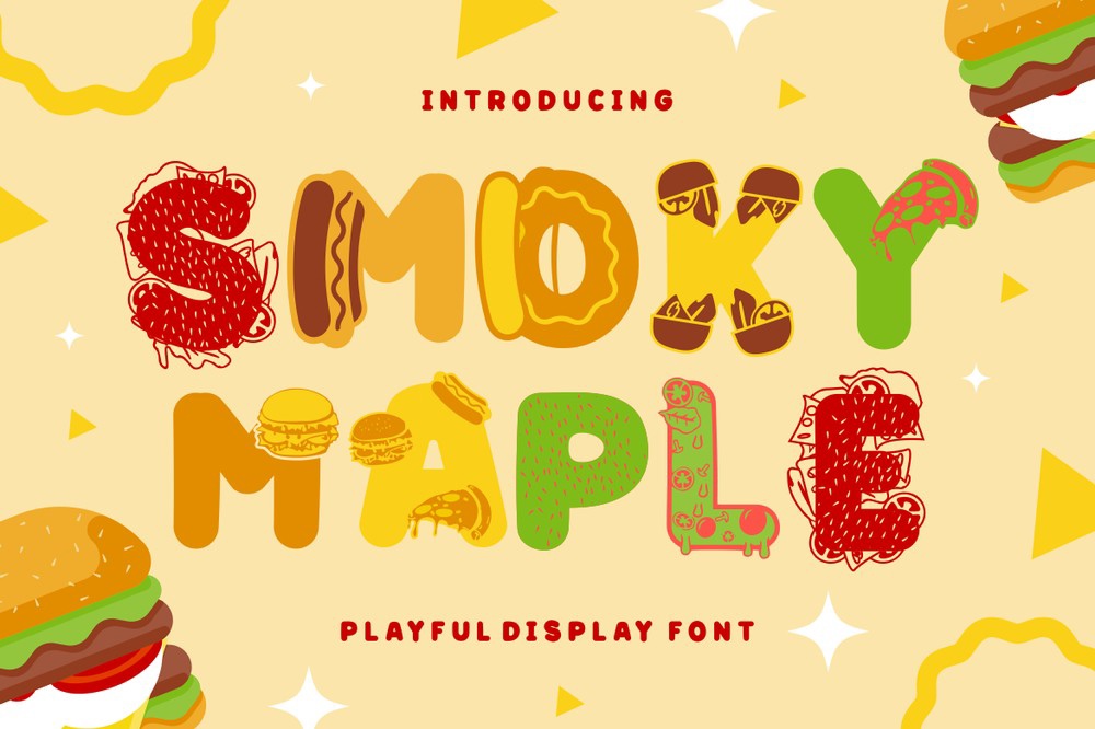 Ejemplo de fuente Smoky Maple 8