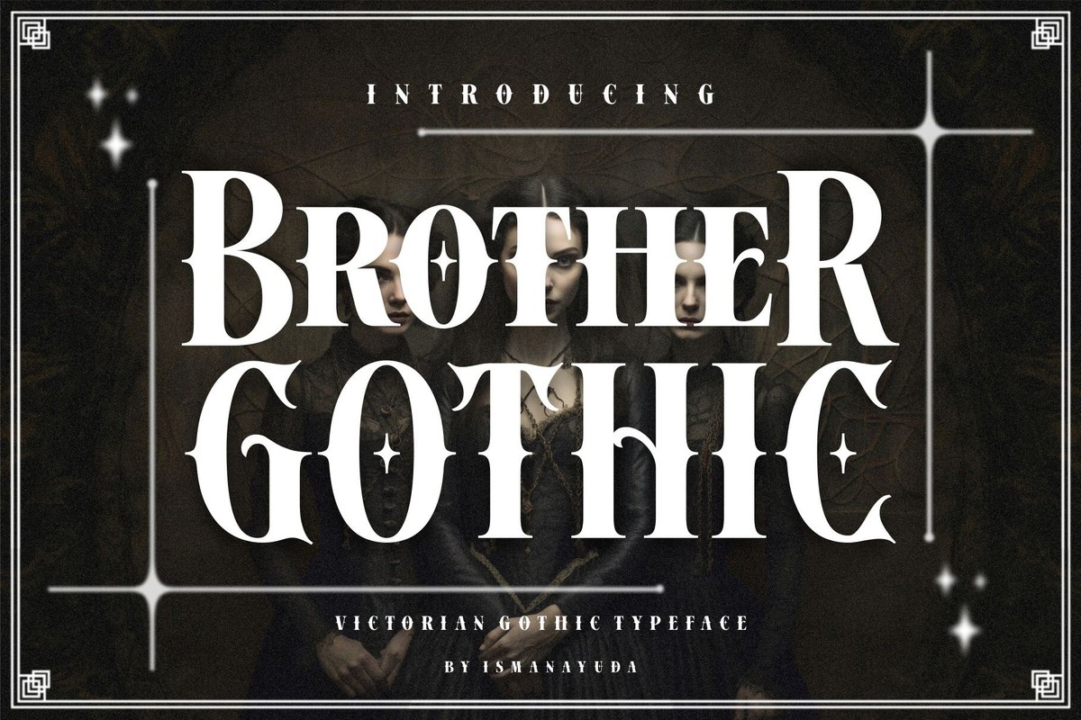 Ejemplo de fuente Brother Gothic Regular