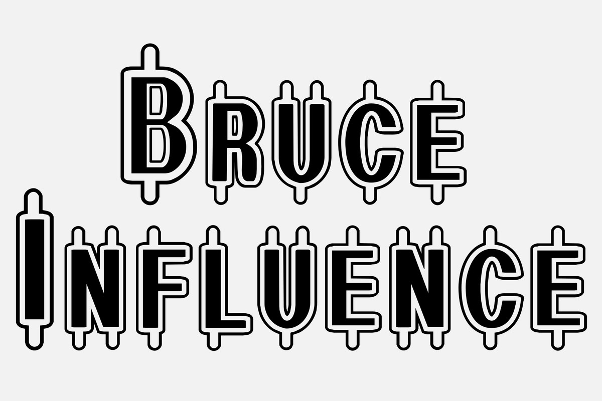 Ejemplo de fuente Bruce Influence Regular