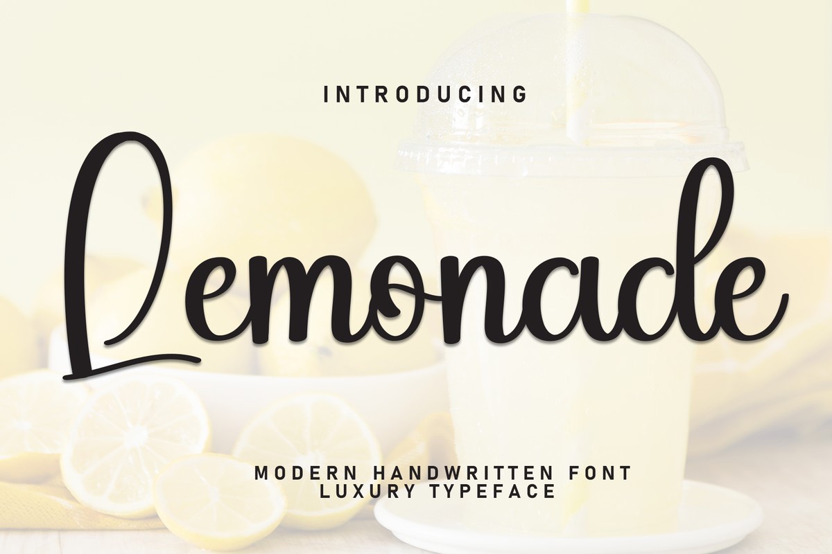 Ejemplo de fuente Lemonade Regular