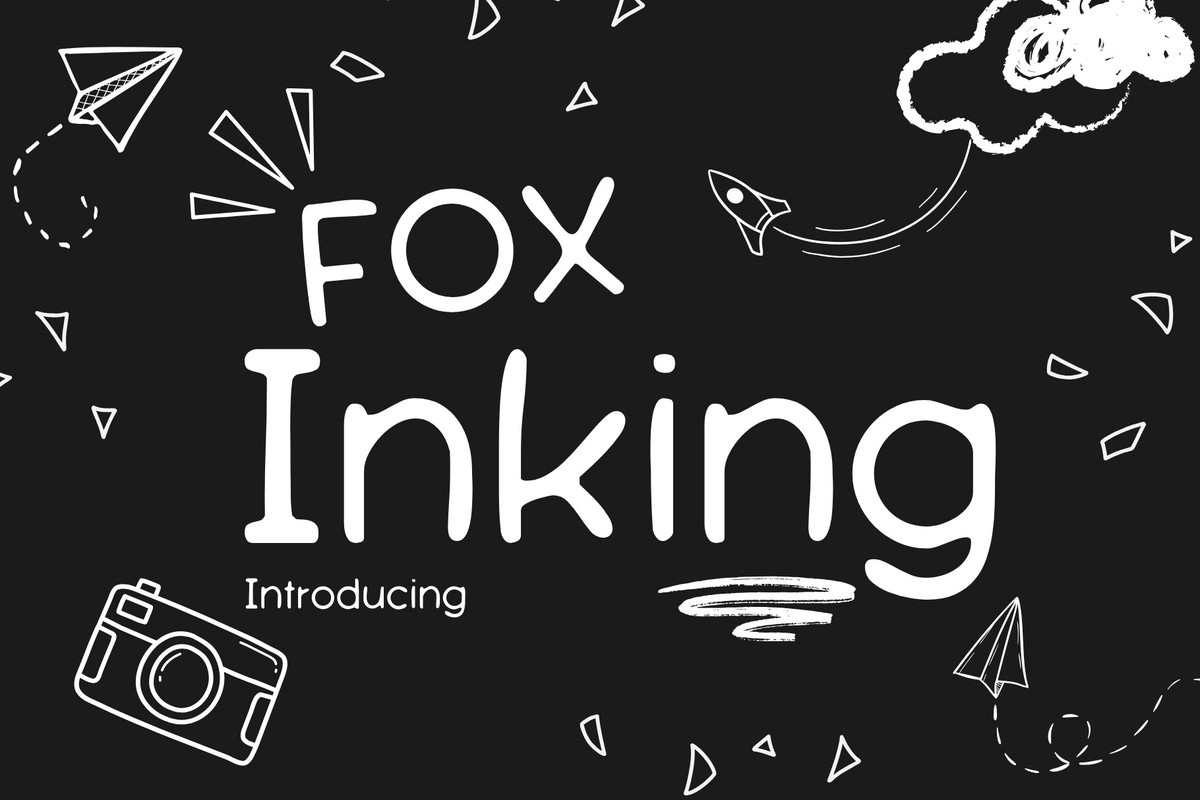 Ejemplo de fuente Fox Inking