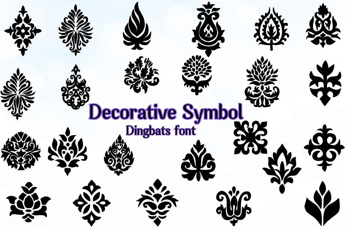 Ejemplo de fuente Decorative Symbol Regular