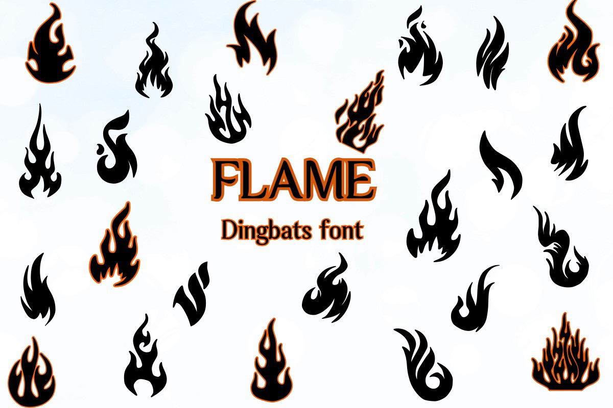 Ejemplo de fuente Flame