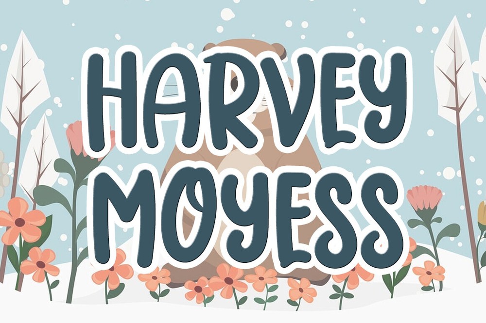 Ejemplo de fuente Harvey Moyess