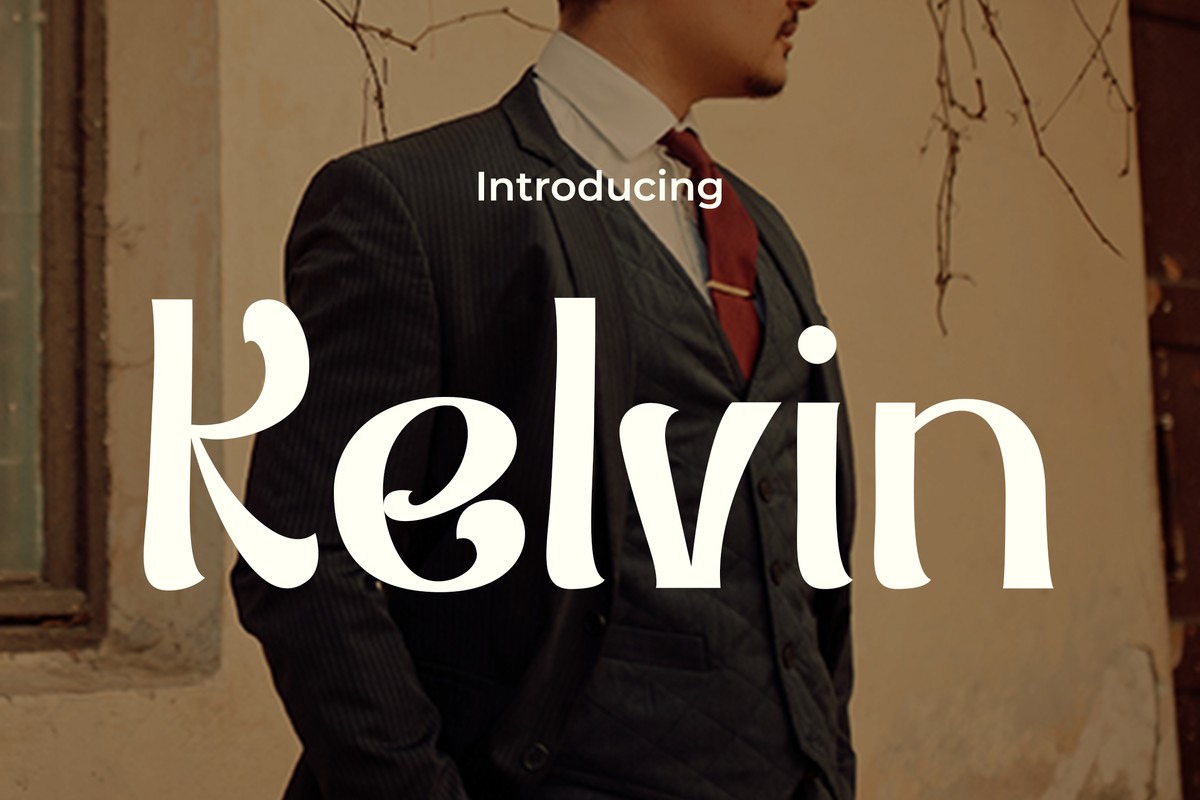 Ejemplo de fuente Kelvin Regular