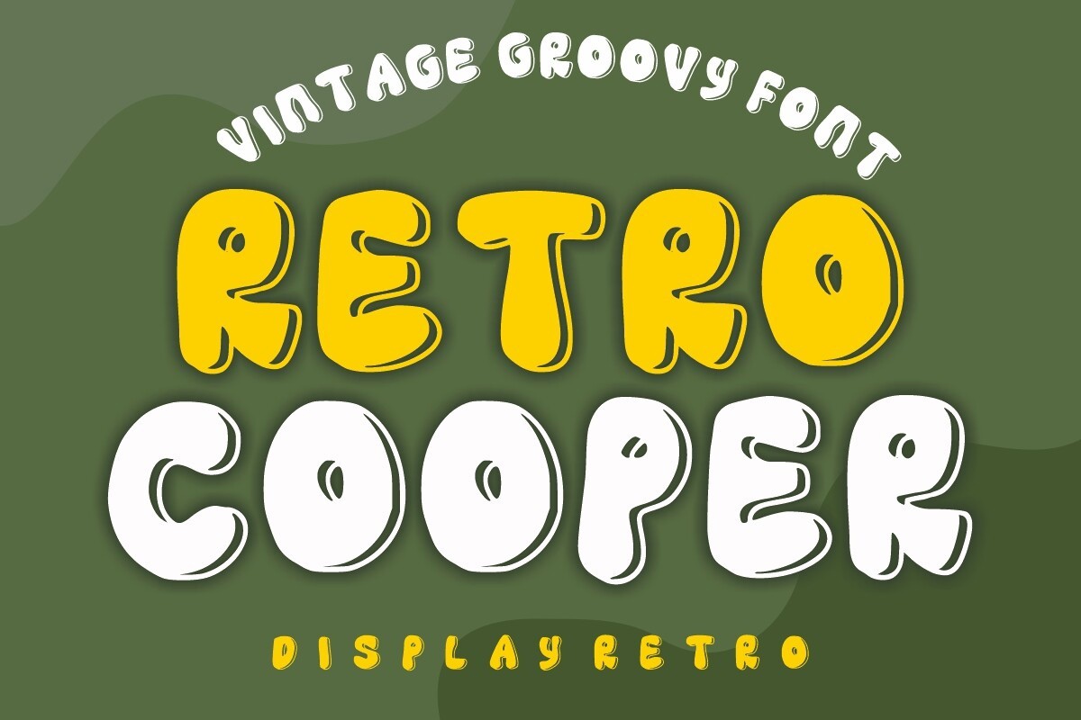 Ejemplo de fuente Retro Cooper