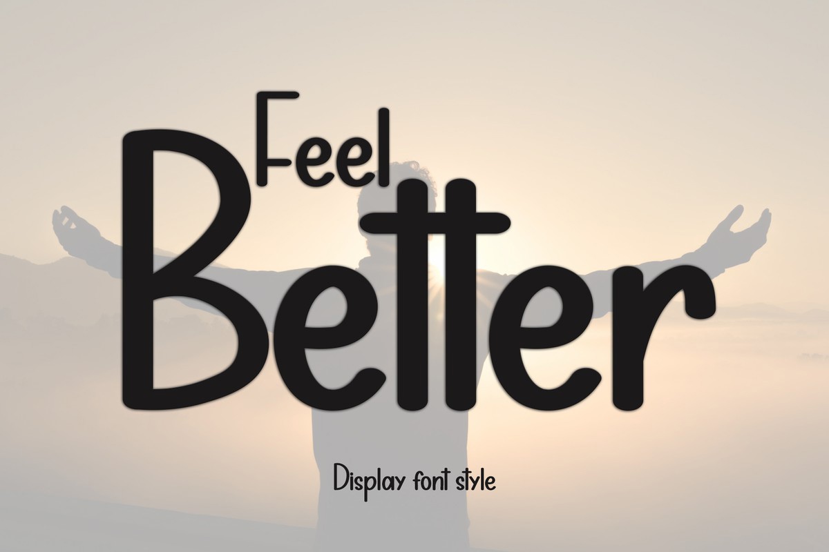 Ejemplo de fuente Feel Better Regular