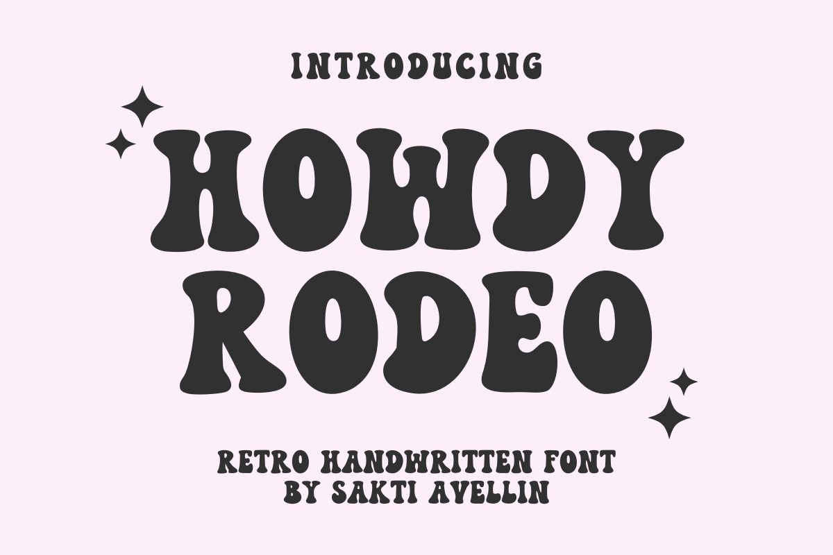 Ejemplo de fuente Howdy Rodeo Regular