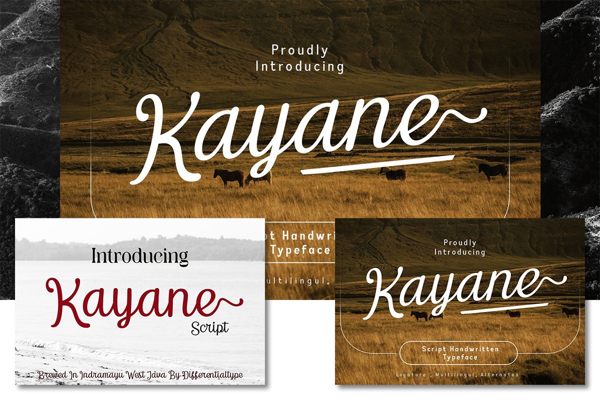 Ejemplo de fuente Kayane