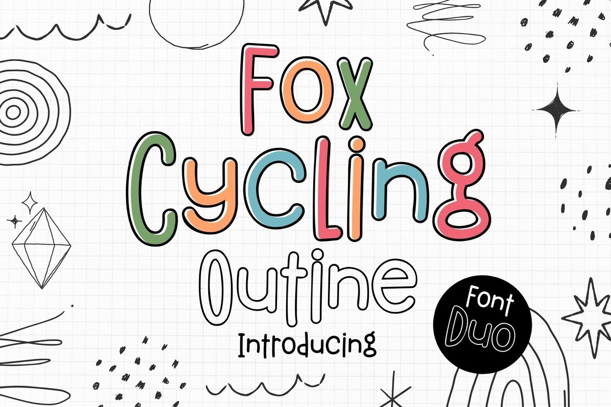 Ejemplo de fuente Fox Cycling