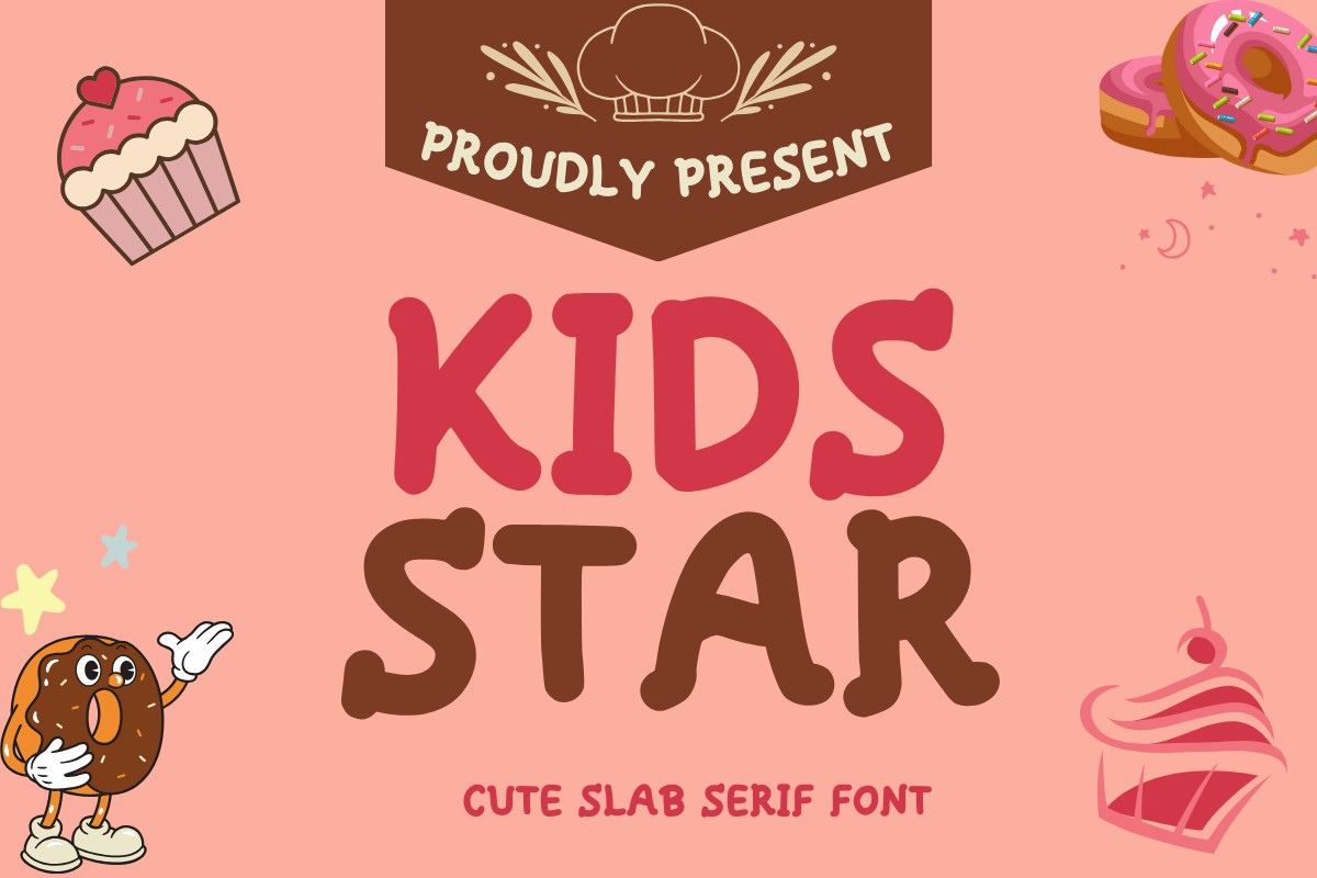 Ejemplo de fuente Kids Star Regular