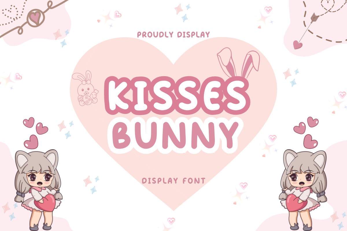 Ejemplo de fuente Kisses Bunny