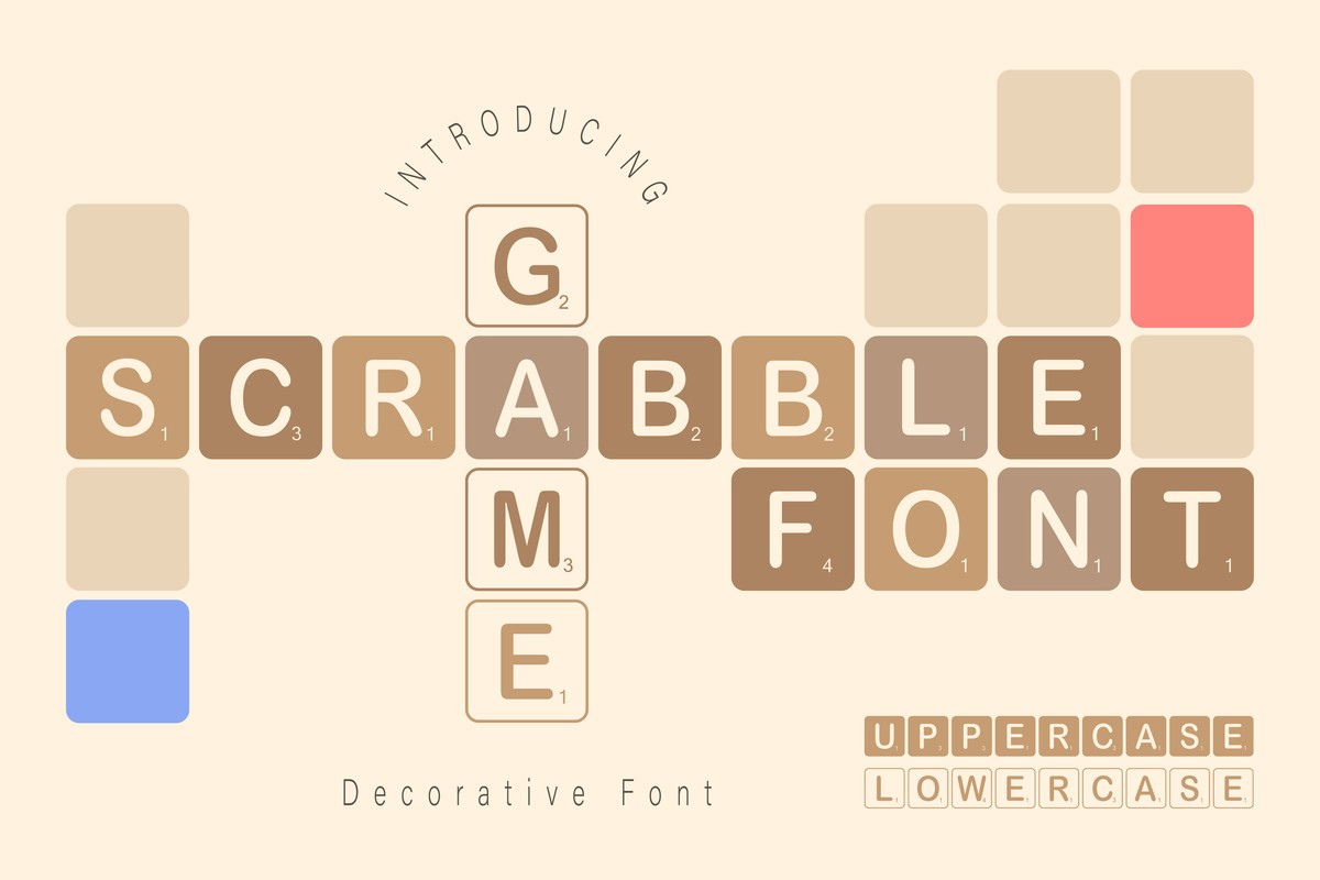 Ejemplo de fuente Scrabble Game Regular