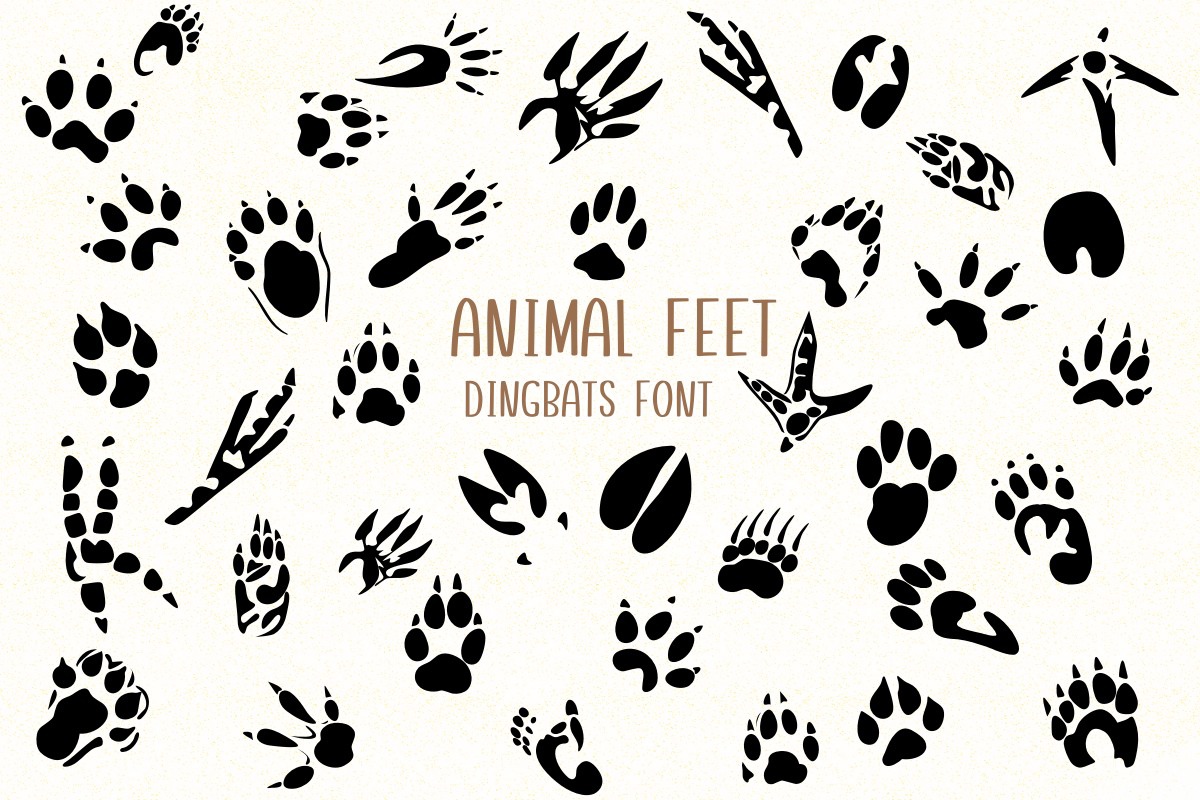 Ejemplo de fuente Animal Feet