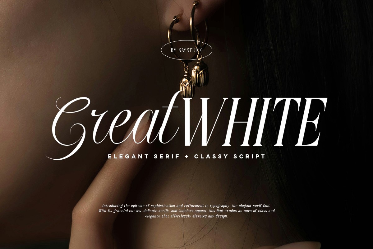 Ejemplo de fuente Great White Serif