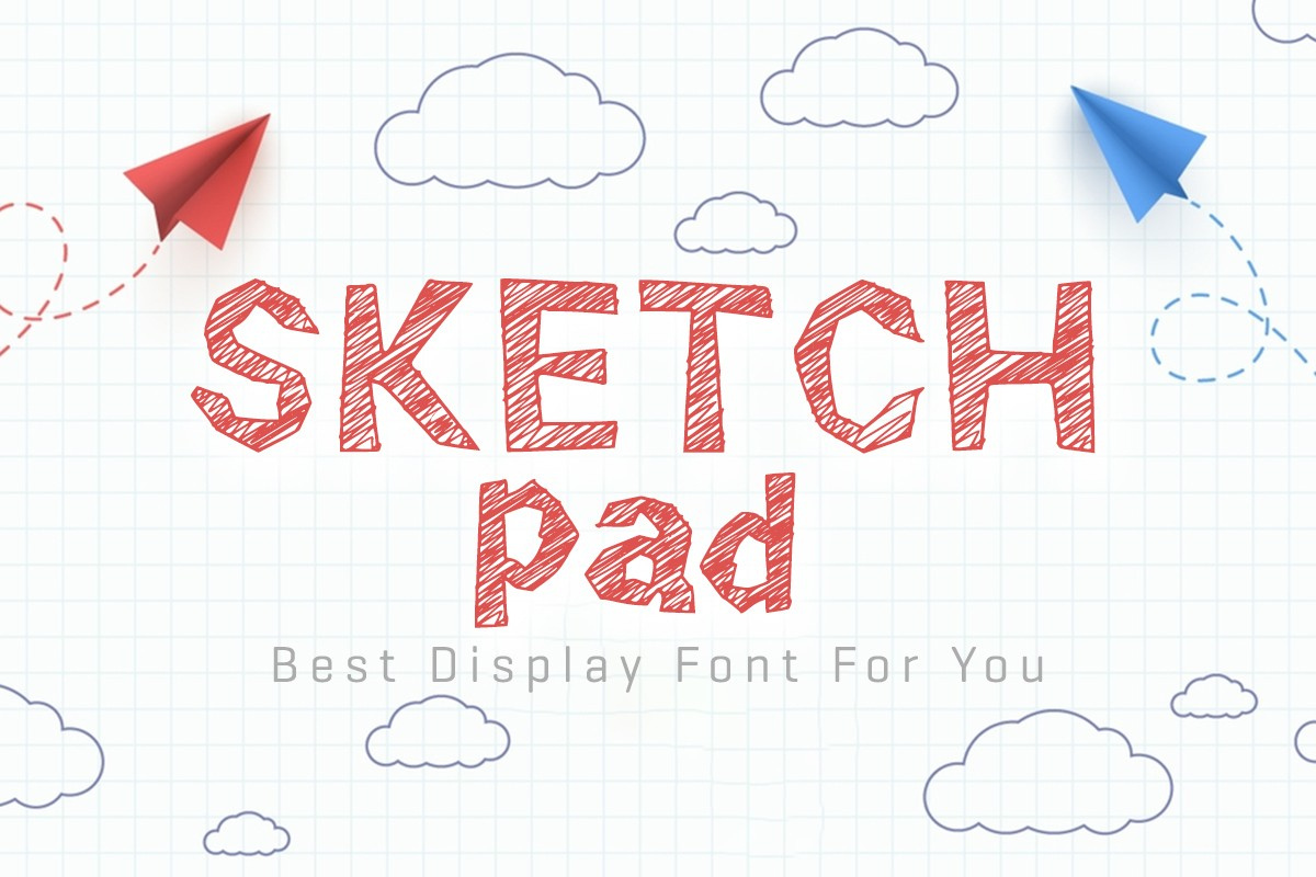 Ejemplo de fuente Sketch Pad Regular